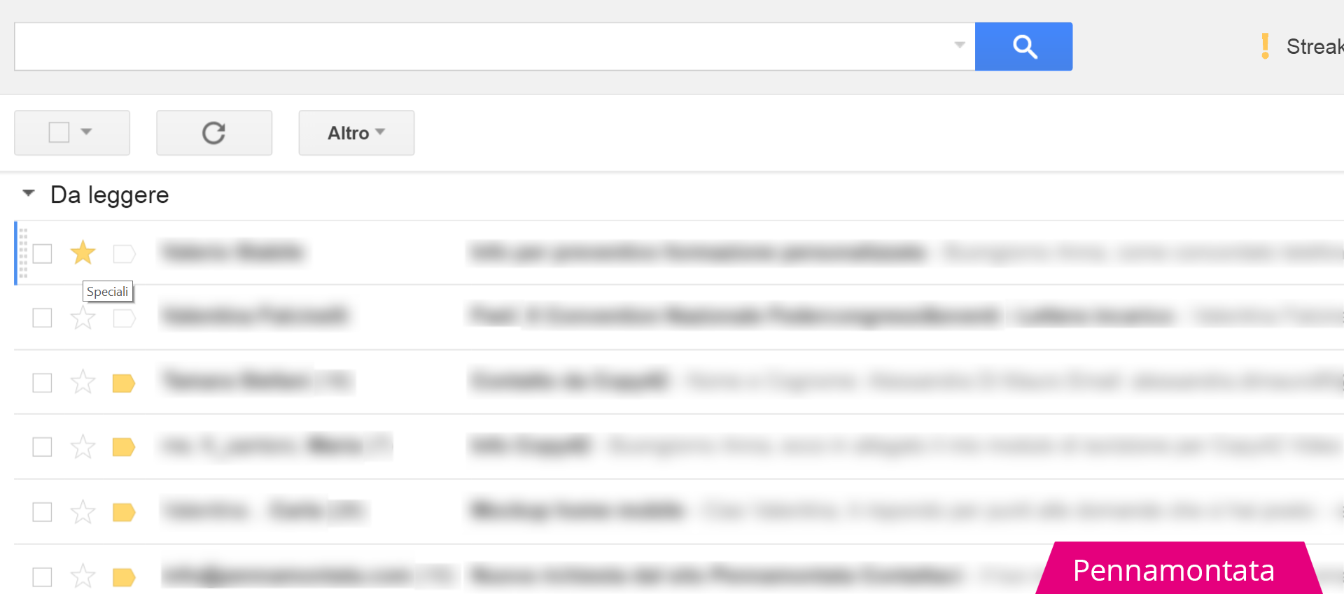 Messaggi speciali Gmail