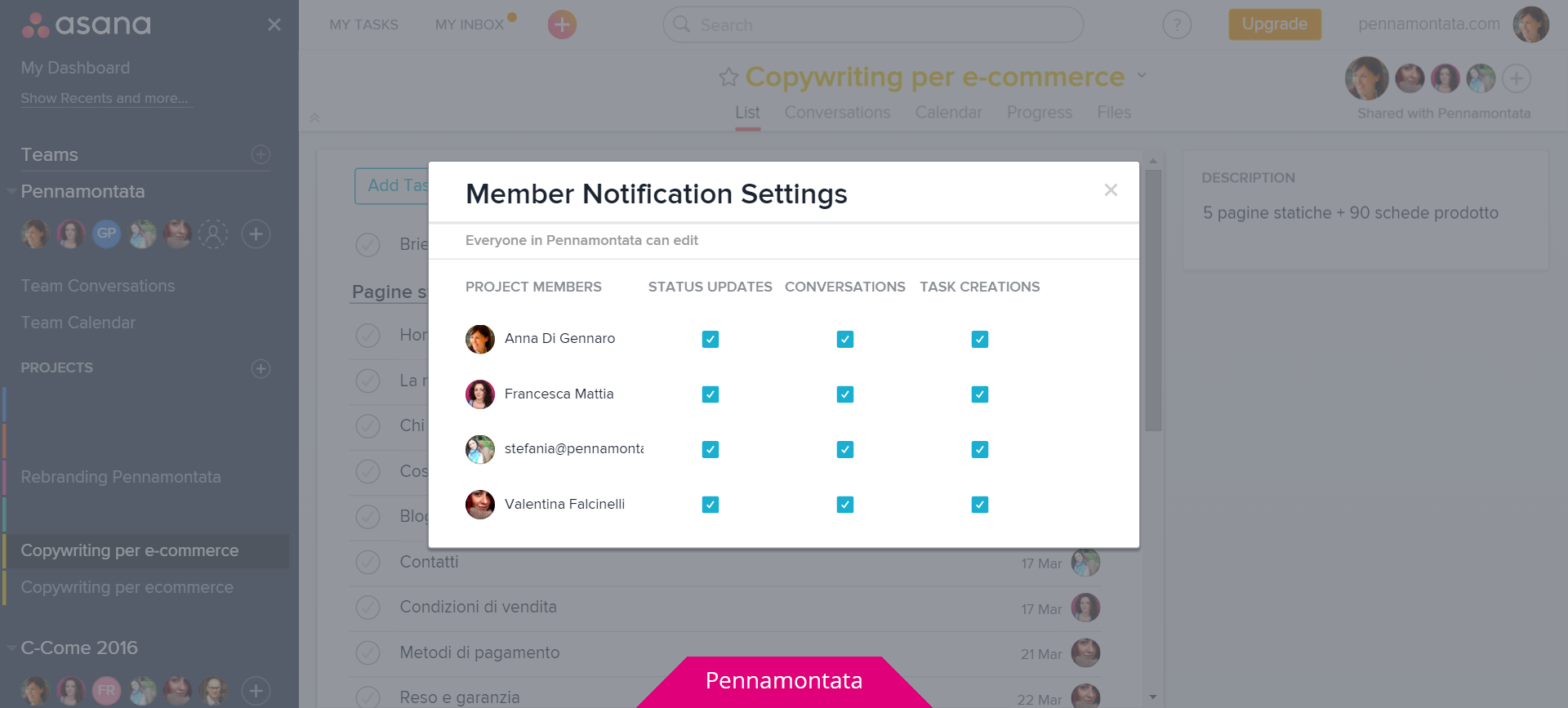 3. Impostazioni notifiche
