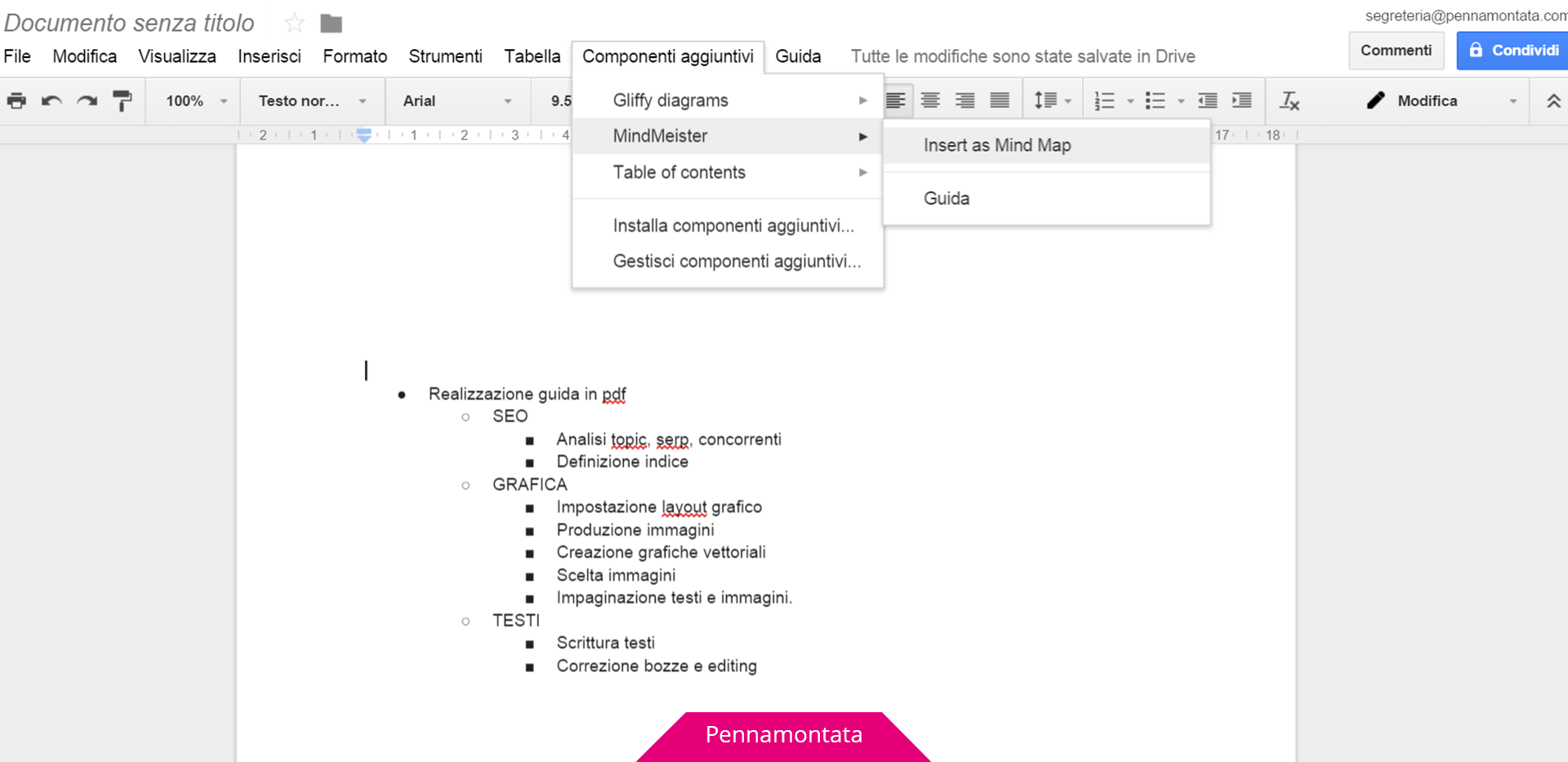 Google Docs componenti aggiuntivi