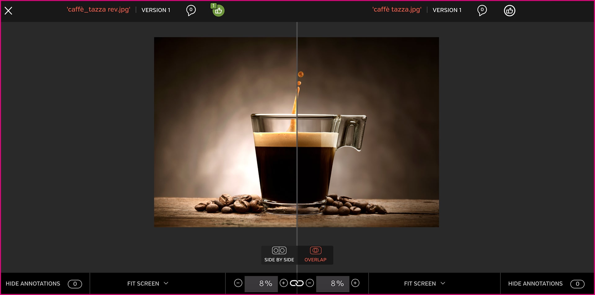 HighTail_immagini a confronto