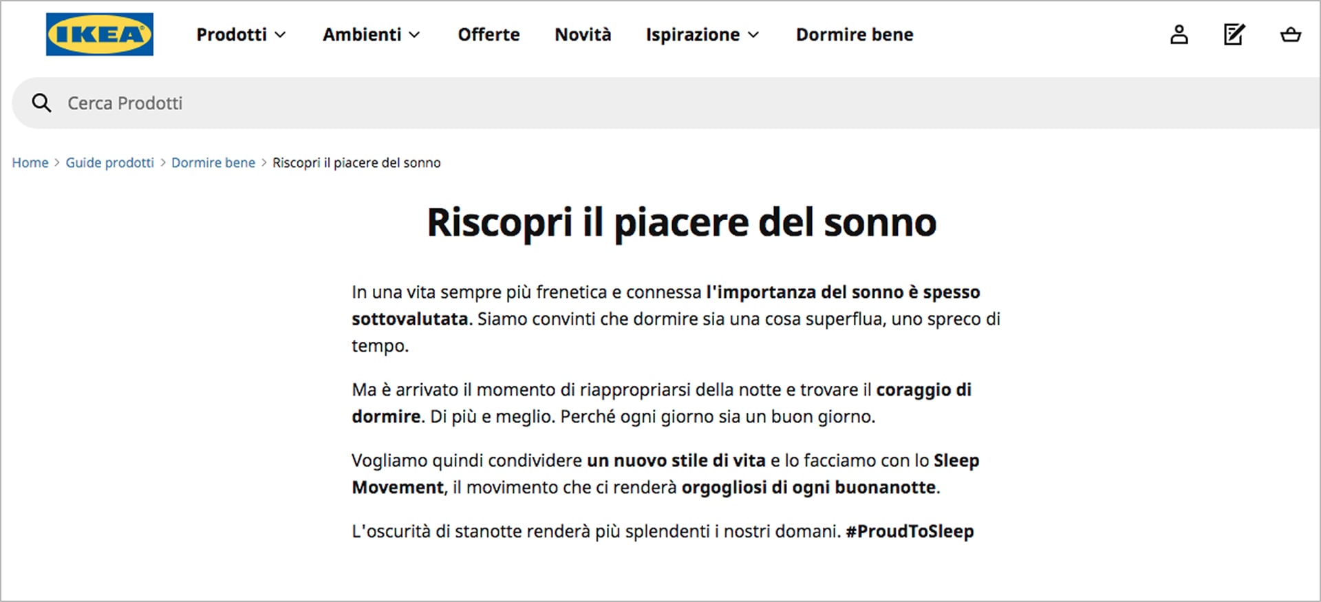 IKEA campagna Proud To Sleep
