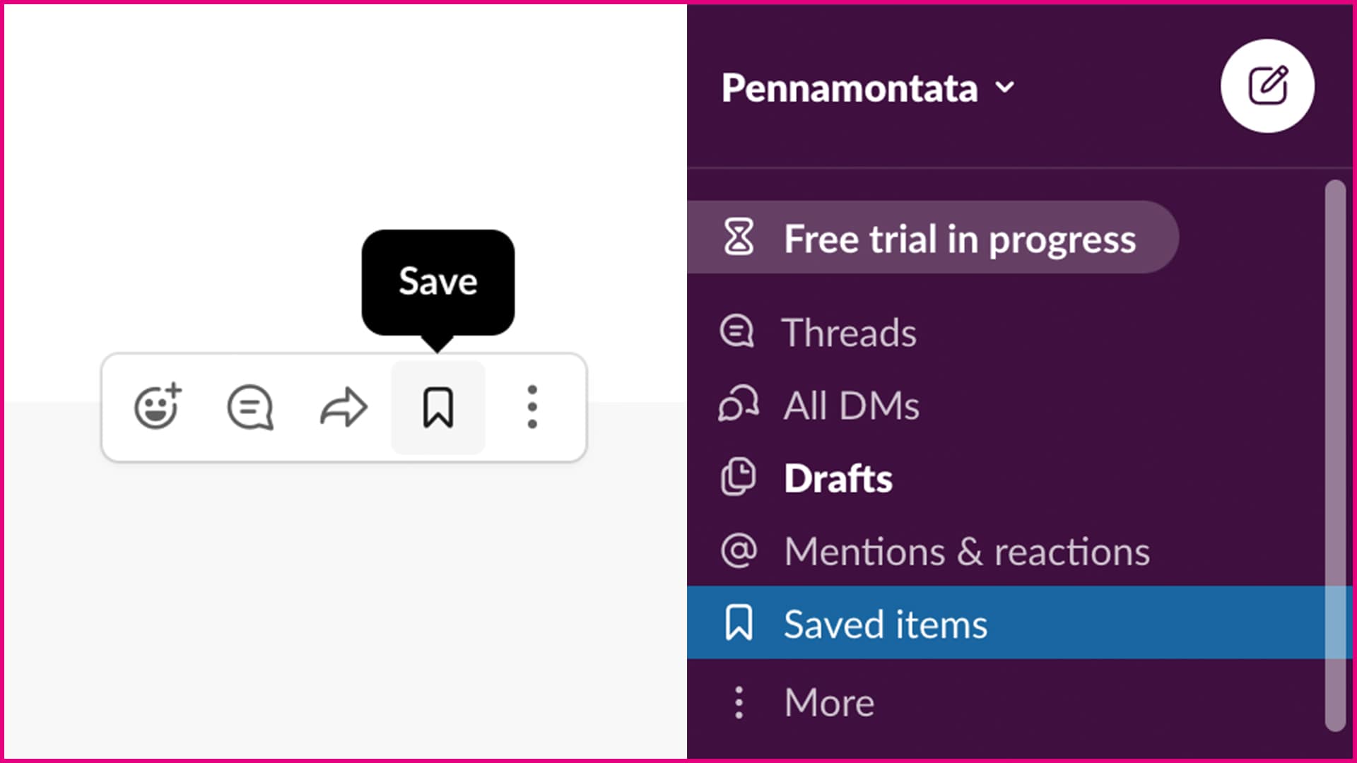 Slack_elementi salvati