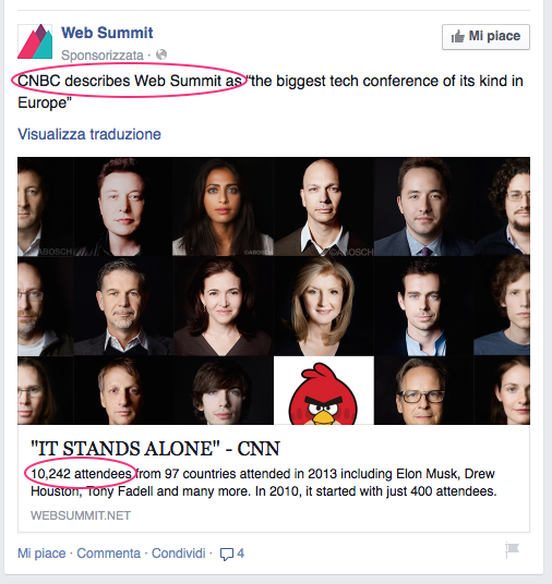 fb ads autorevolezza e riprova sociale