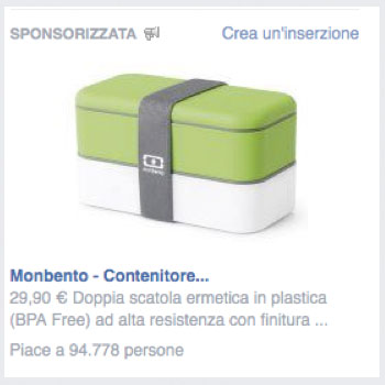 esempio negativo facebook ads