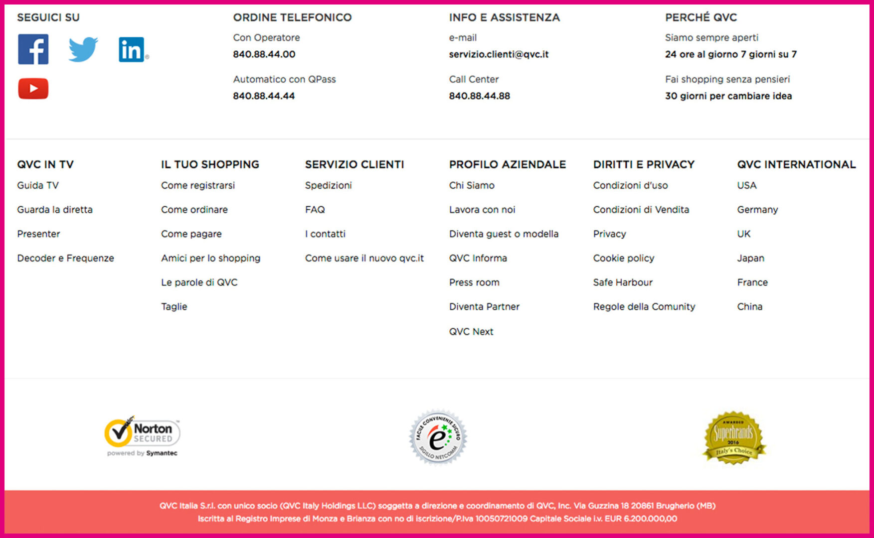 comunicazione e-commerce qvc