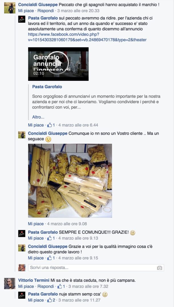 Gestione crisi Garofalo