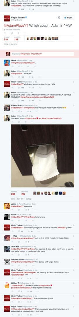 Gestione crisi Virgin Trains