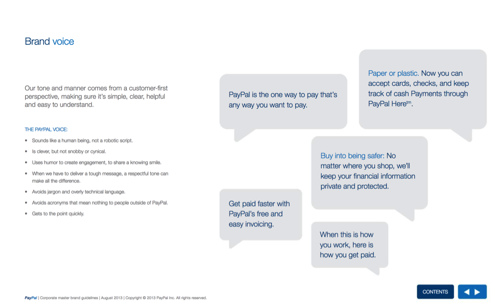 guida di stile PayPal