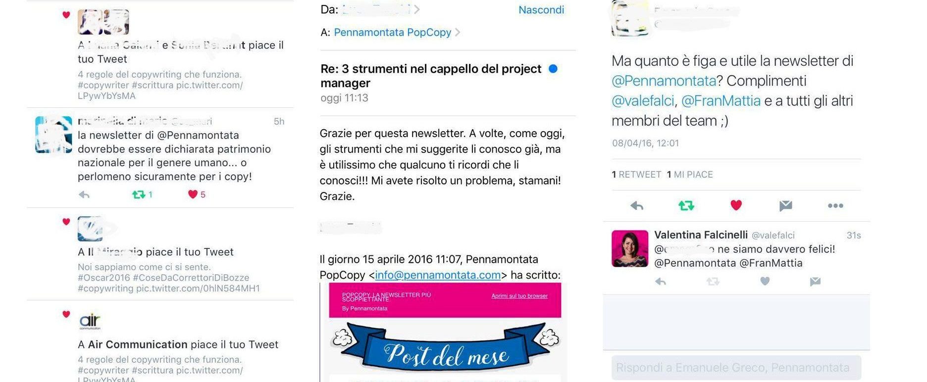 commenti newsletter