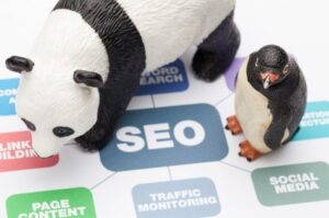 panda e pinguino per seo copywriting