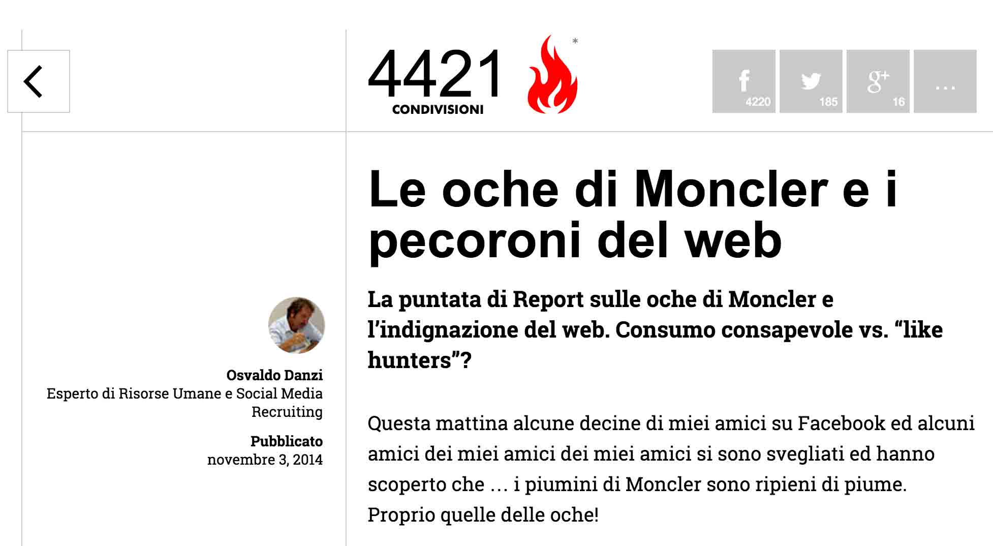 Riprova sociale condivisioni social