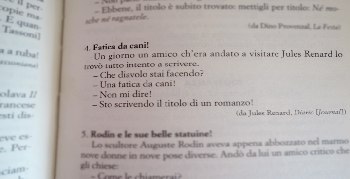 aneddoti sulla scrittura