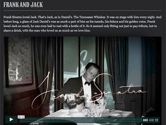 storytelling jackdaniels sinatra