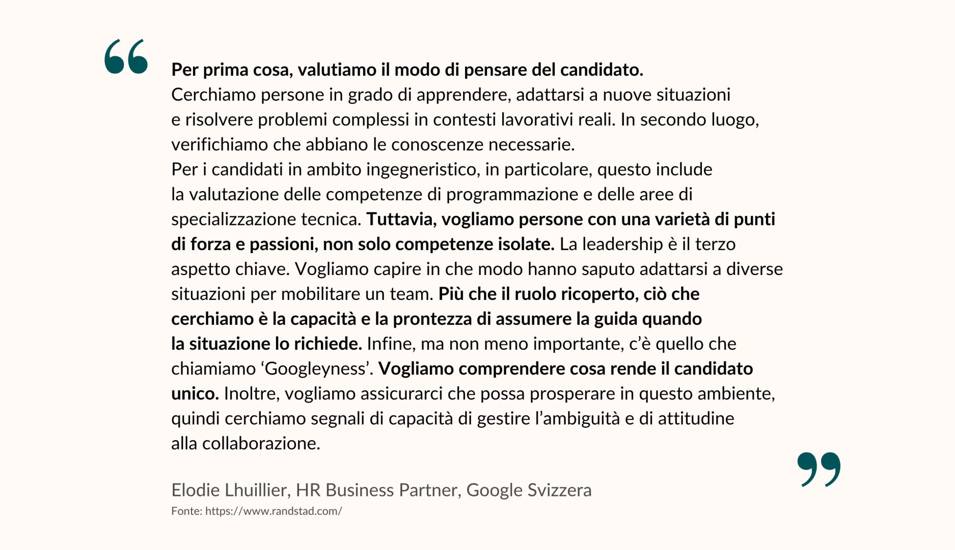 Employer branding Google