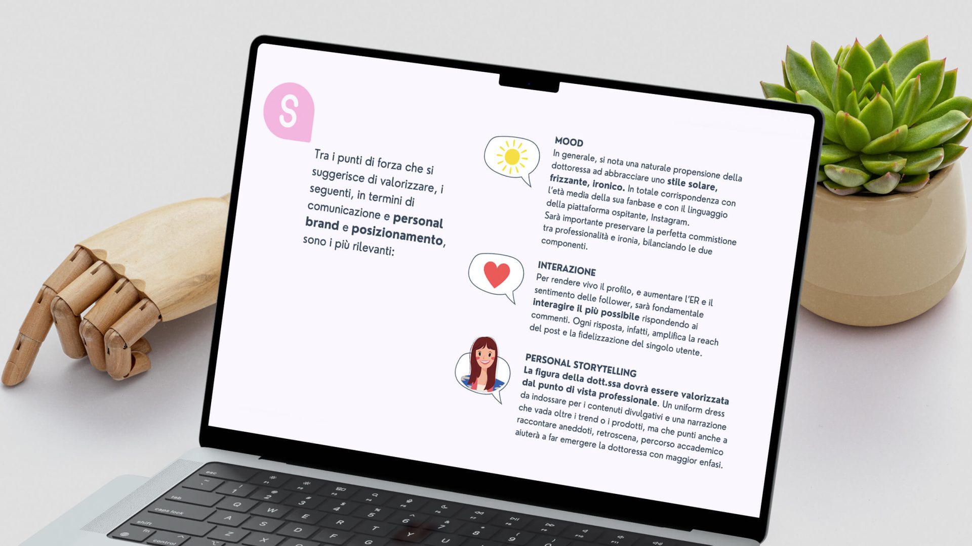 Un estratto di un documento di brand audit